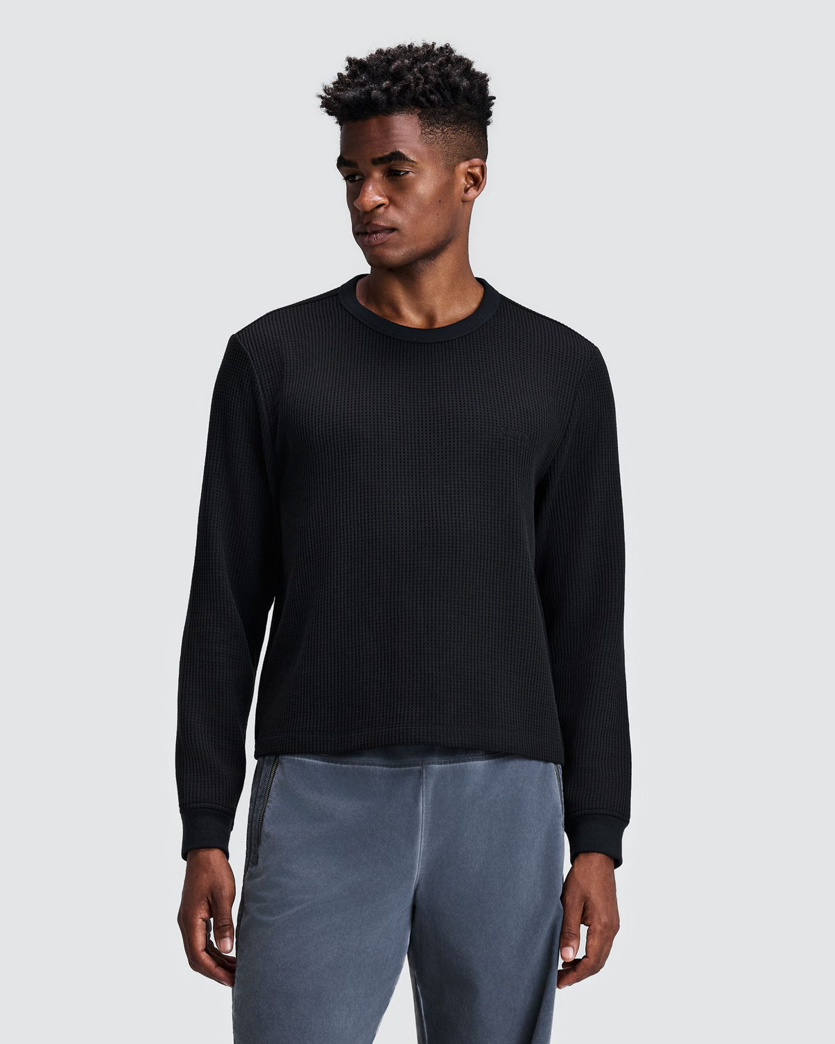 Men's Polartec® Waffle Long Sleeve - Black