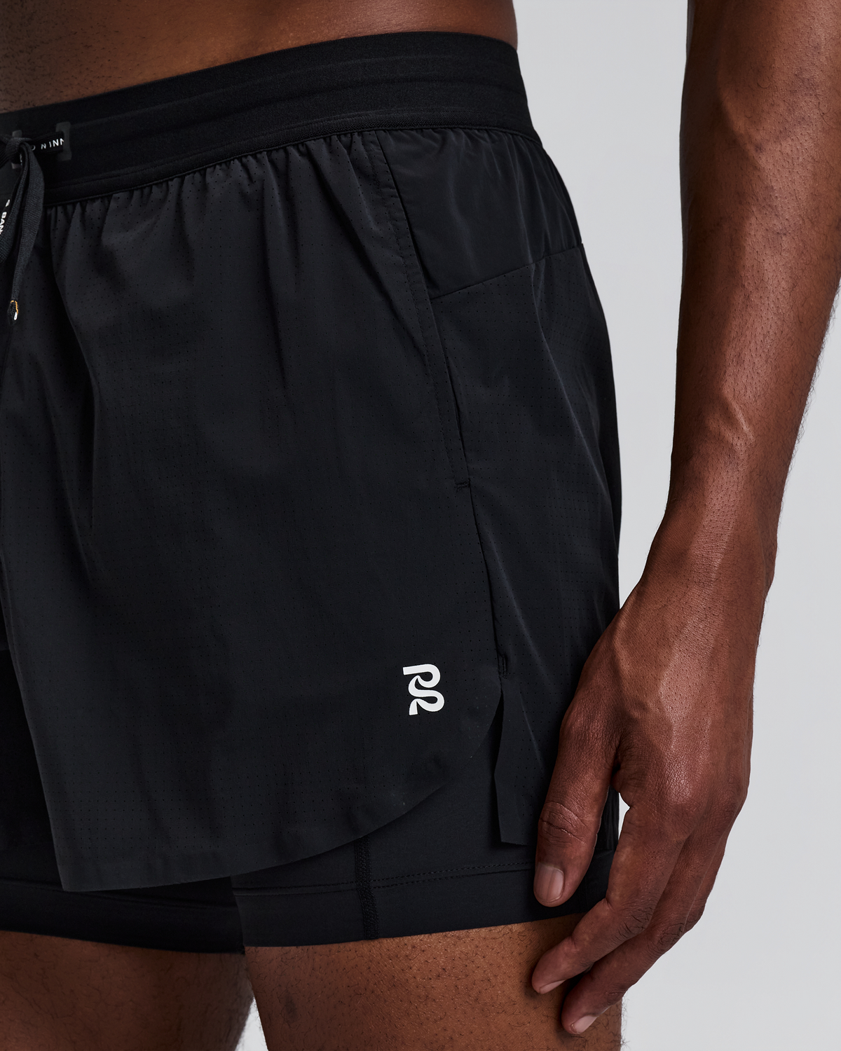 Men's Vento™ 2-In-1 Run Short - Black