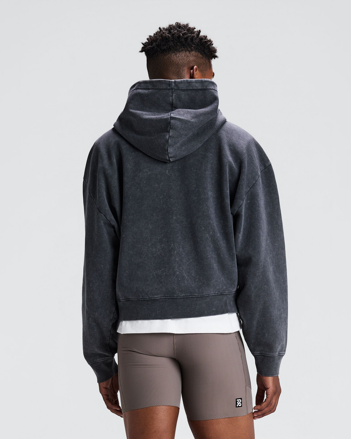 Unisex Chroma Wash 2-Way Zip Hoodie - Black Chroma Wash