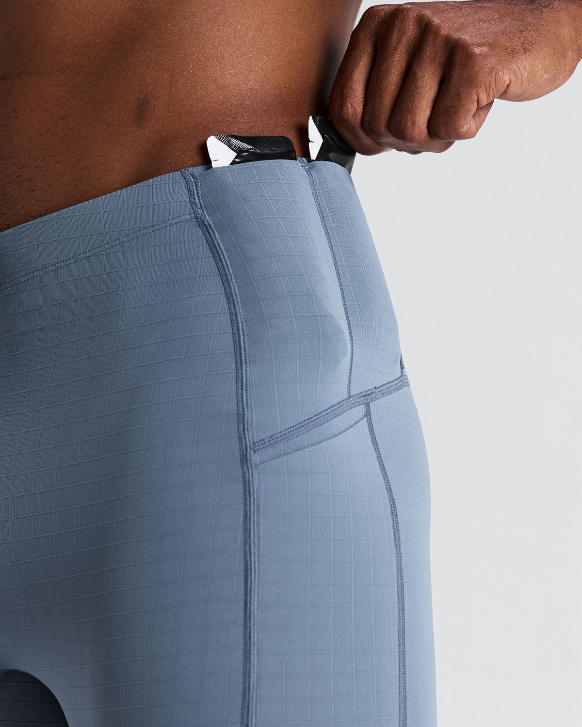 Men's Gridlock™ Quarter Tights - Steel Horizon