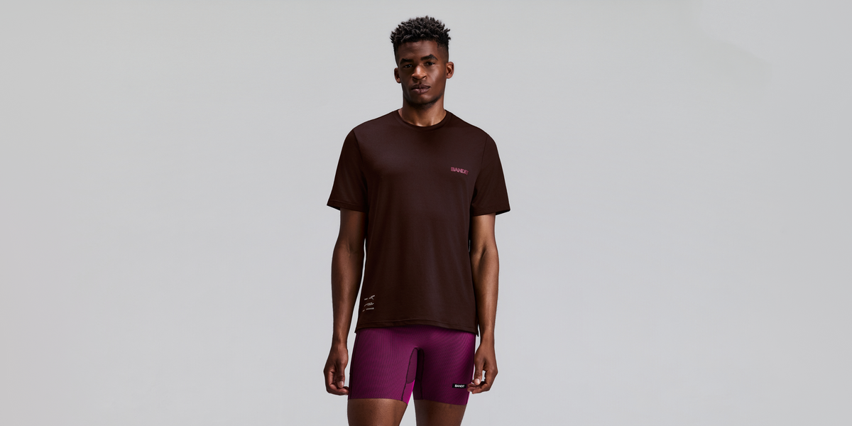 Men's Micromesh™ Short Sleeve Run Tee - Espresso