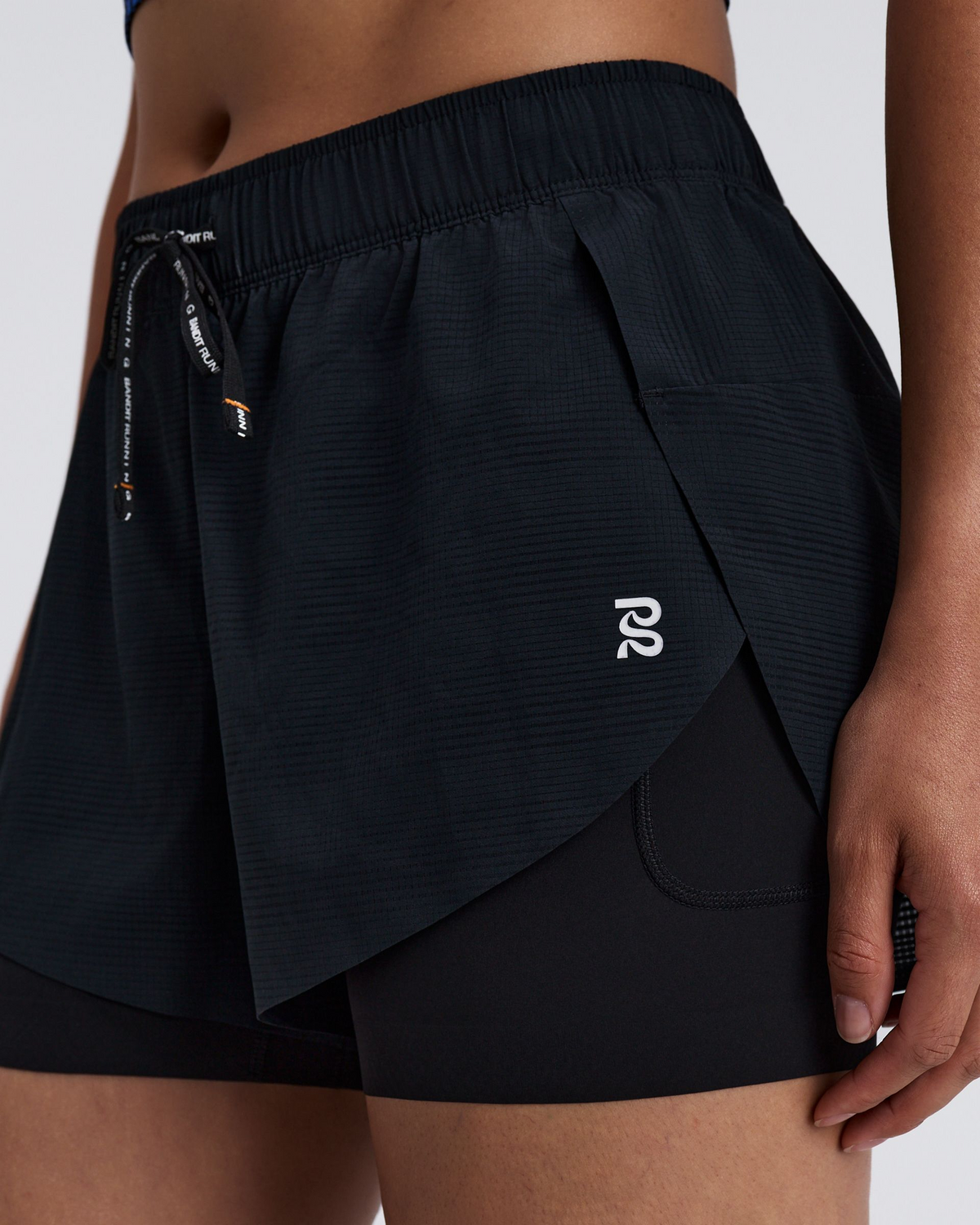 Women's CoolGrid™ 2-in-1 Run Shorts - Black