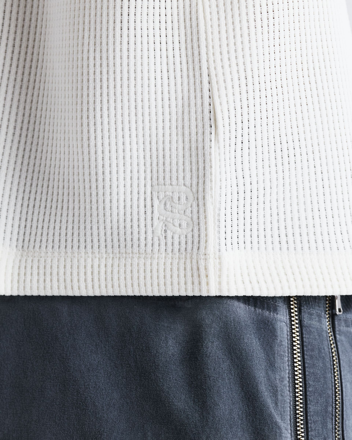 Men's Polartec® Waffle Long Sleeve - Stone White