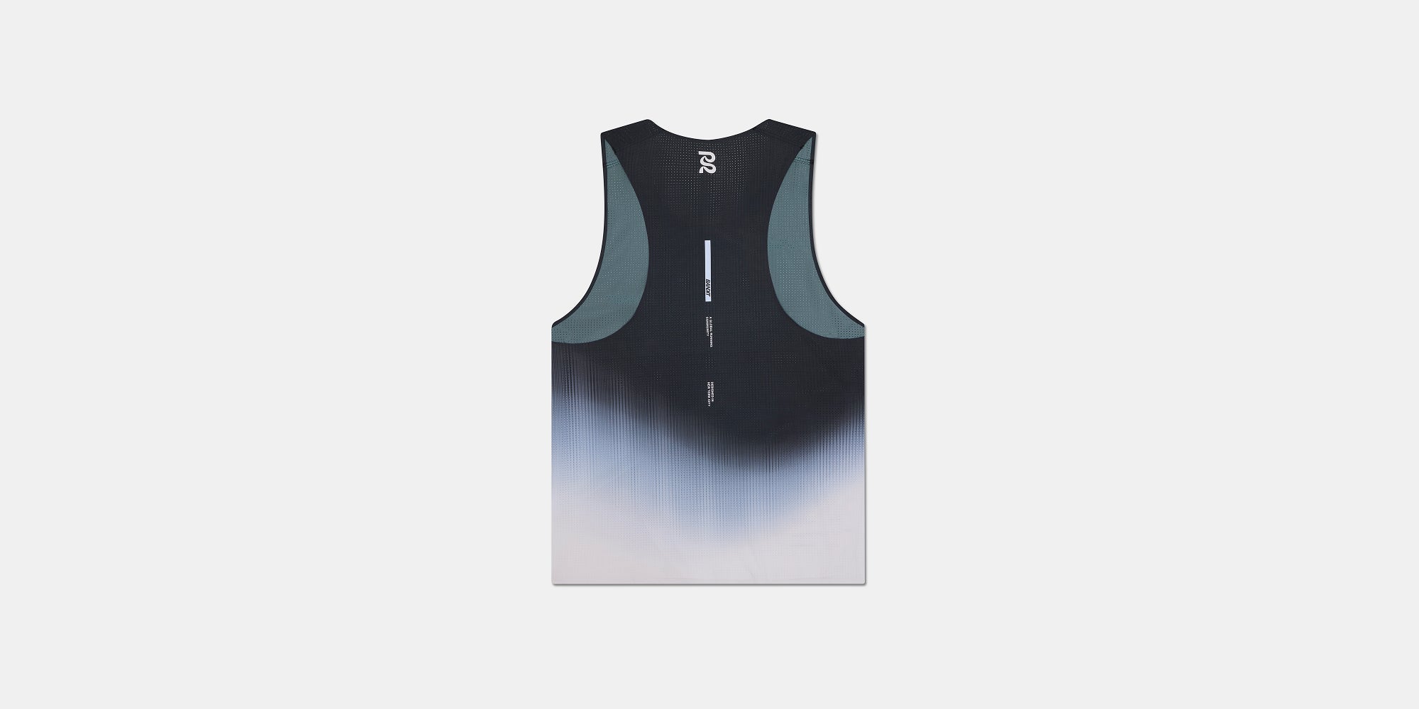 Vento™ Performance Singlet - Black with Chalk Gradient
