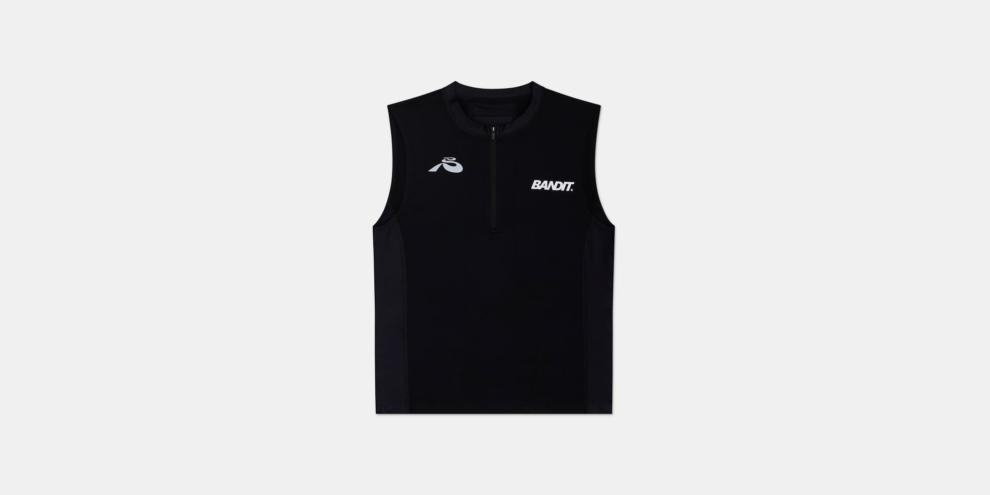 Ares™ Distance Sleeveless Quarter Zip - Black