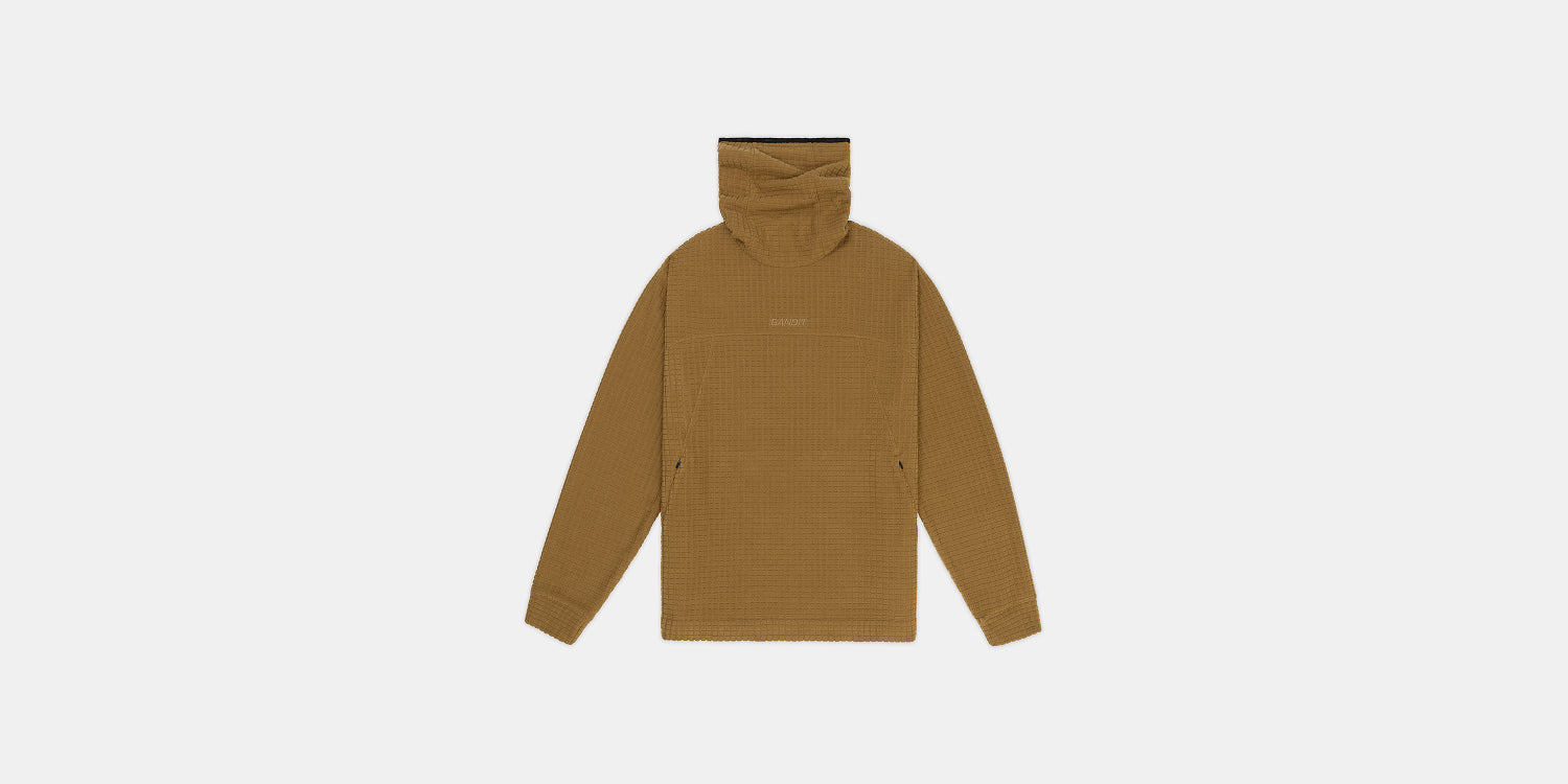 Men's MacroSoft Grid™ Funnelneck - Antique Brass