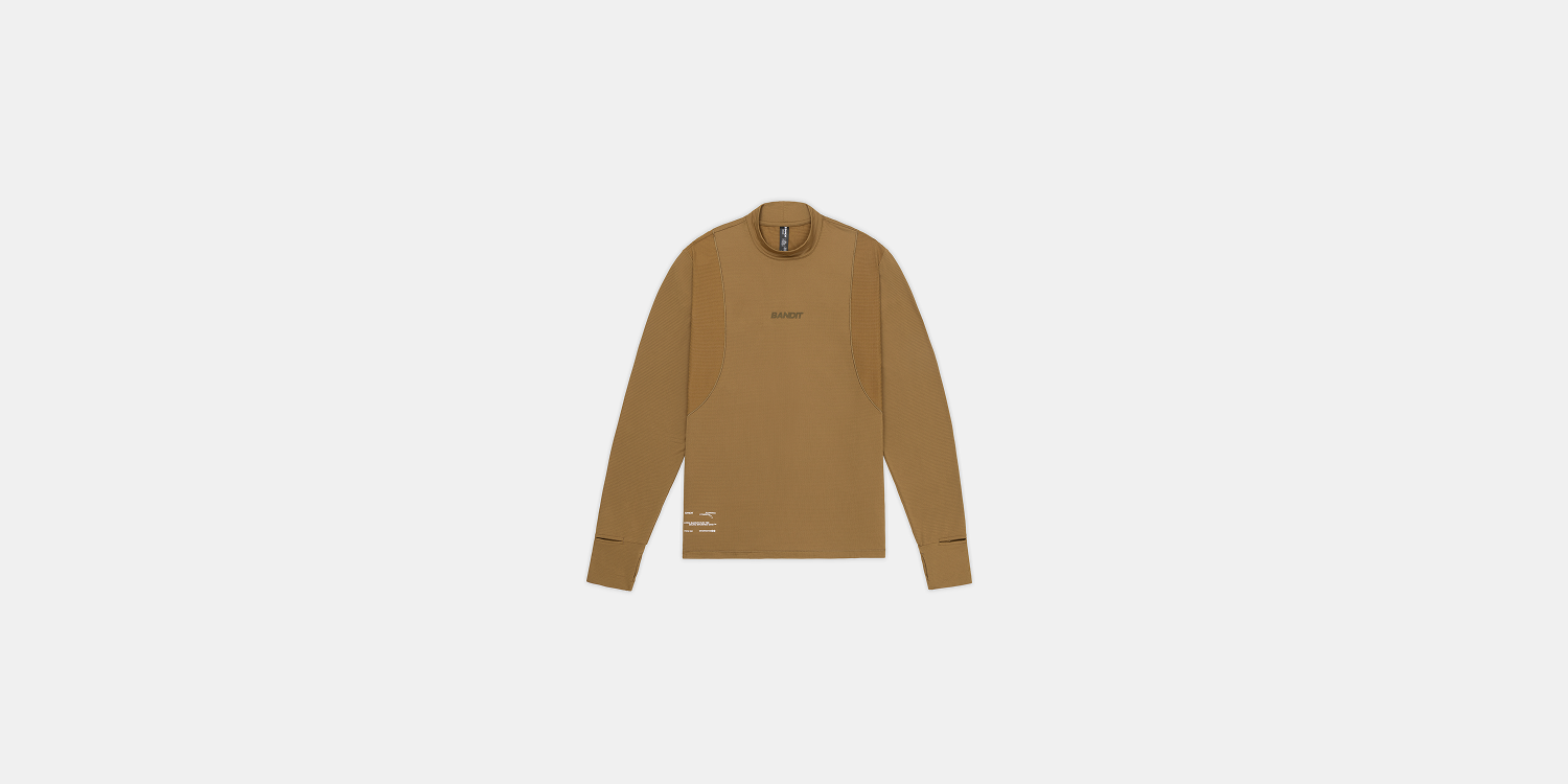 Men's AuraGrid™ Mockneck Long Sleeve - Antique Brass