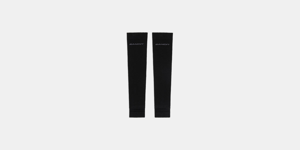 Seamless Merino Compression Sleeves - Black