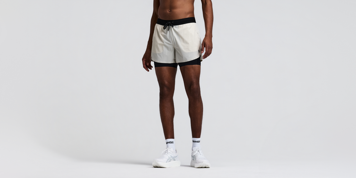 Men's Vento™ 2-In-1 Run Short - Champagne
