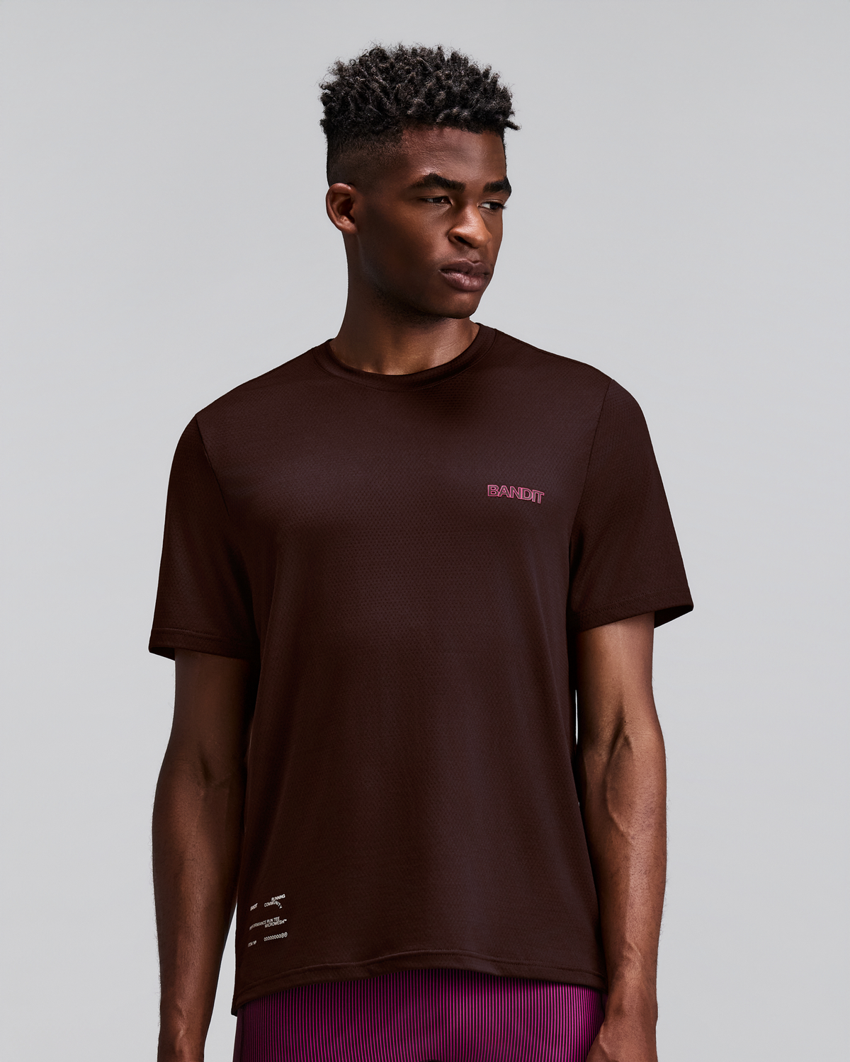 Men's Micromesh™ Short Sleeve Run Tee - Espresso