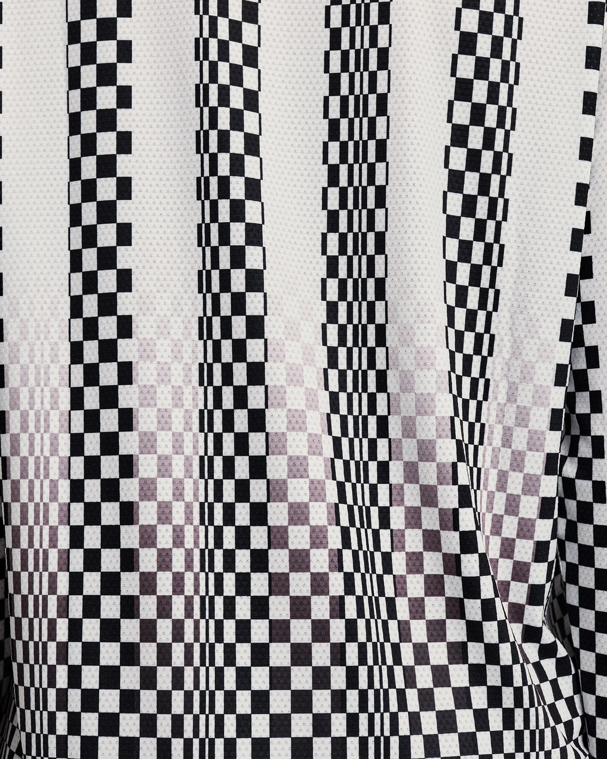 Men's Micromesh™ Long Sleeve - Checkerboard Stripe
