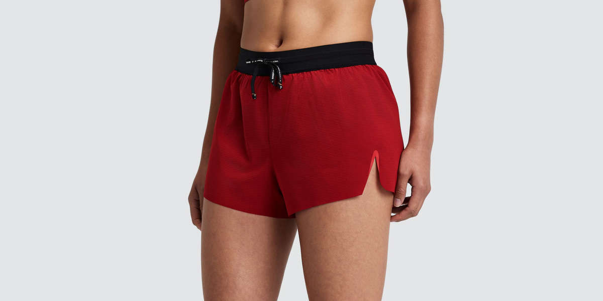 Women's RipSpeed™ 3" Split Shorts - Oxide Red