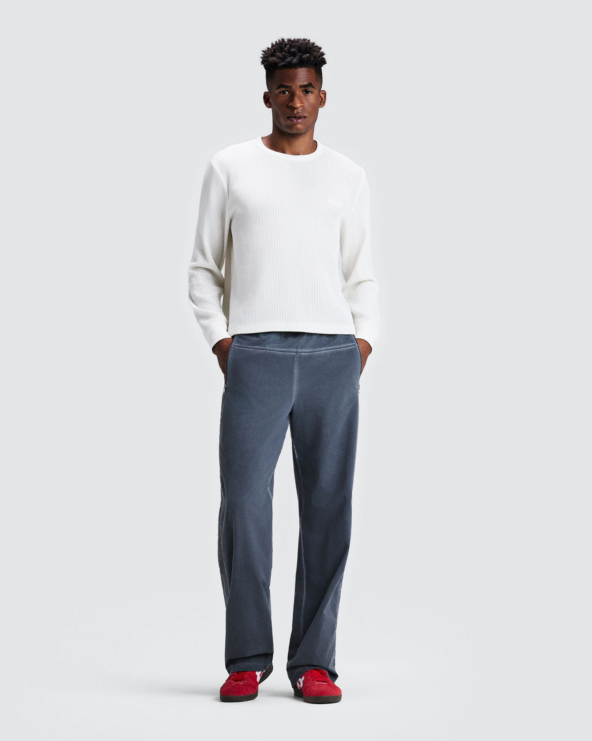 Men's Polartec® Waffle Long Sleeve - Stone White
