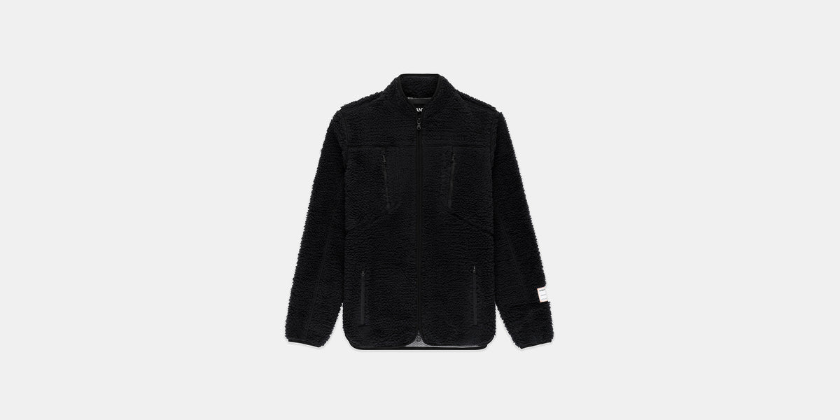 Iceland Fleece Jacket, Unisex - Black