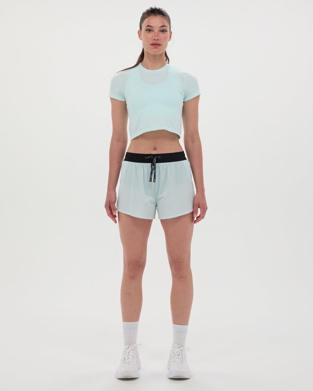 Women's Mercury Seamless™ Crop Tee - Minty Blue