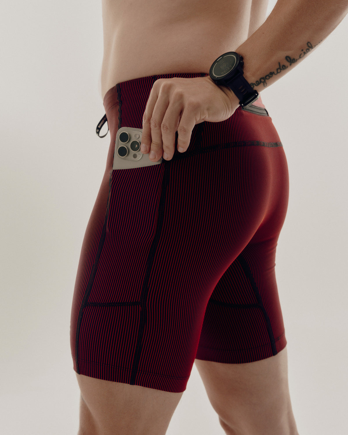 Striped Cadence™ 7 Pocket Half Tights - Braves '25
