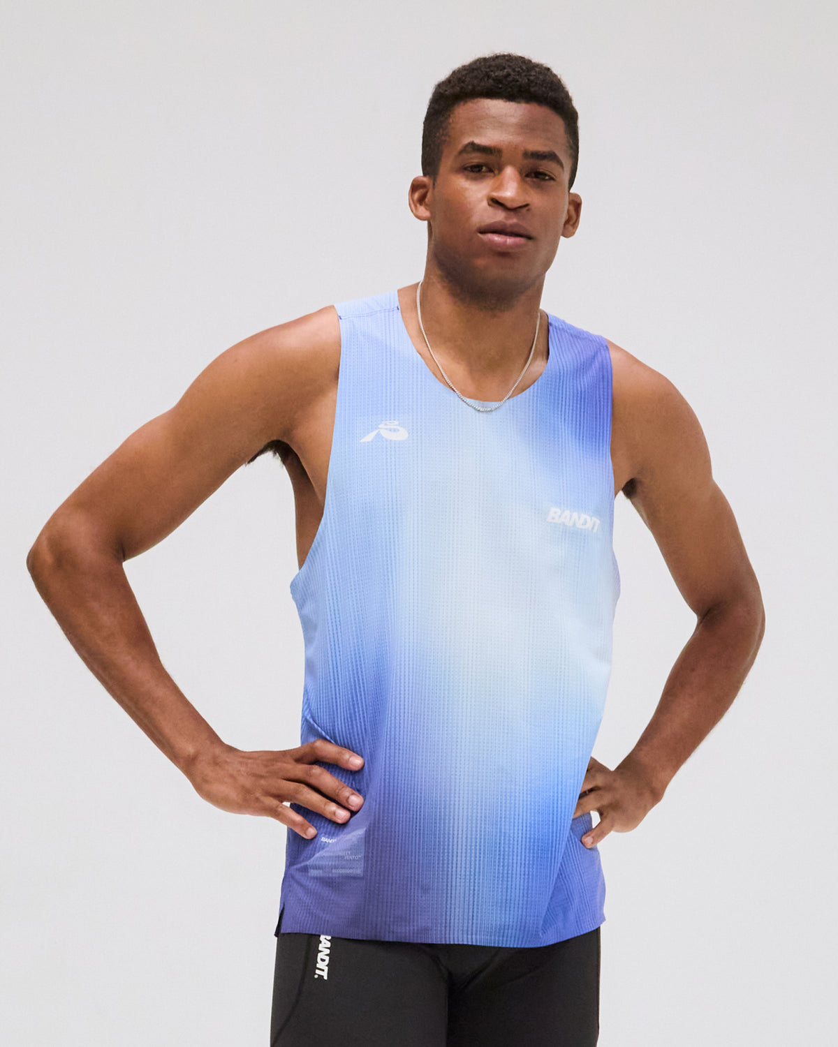 Vento™ Performance Singlet - Deep Peri Blue Gradient