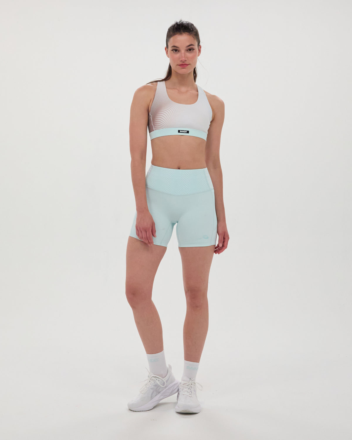 Cadence™ Scoop Neck Run Bra - Minty Blue Gradient