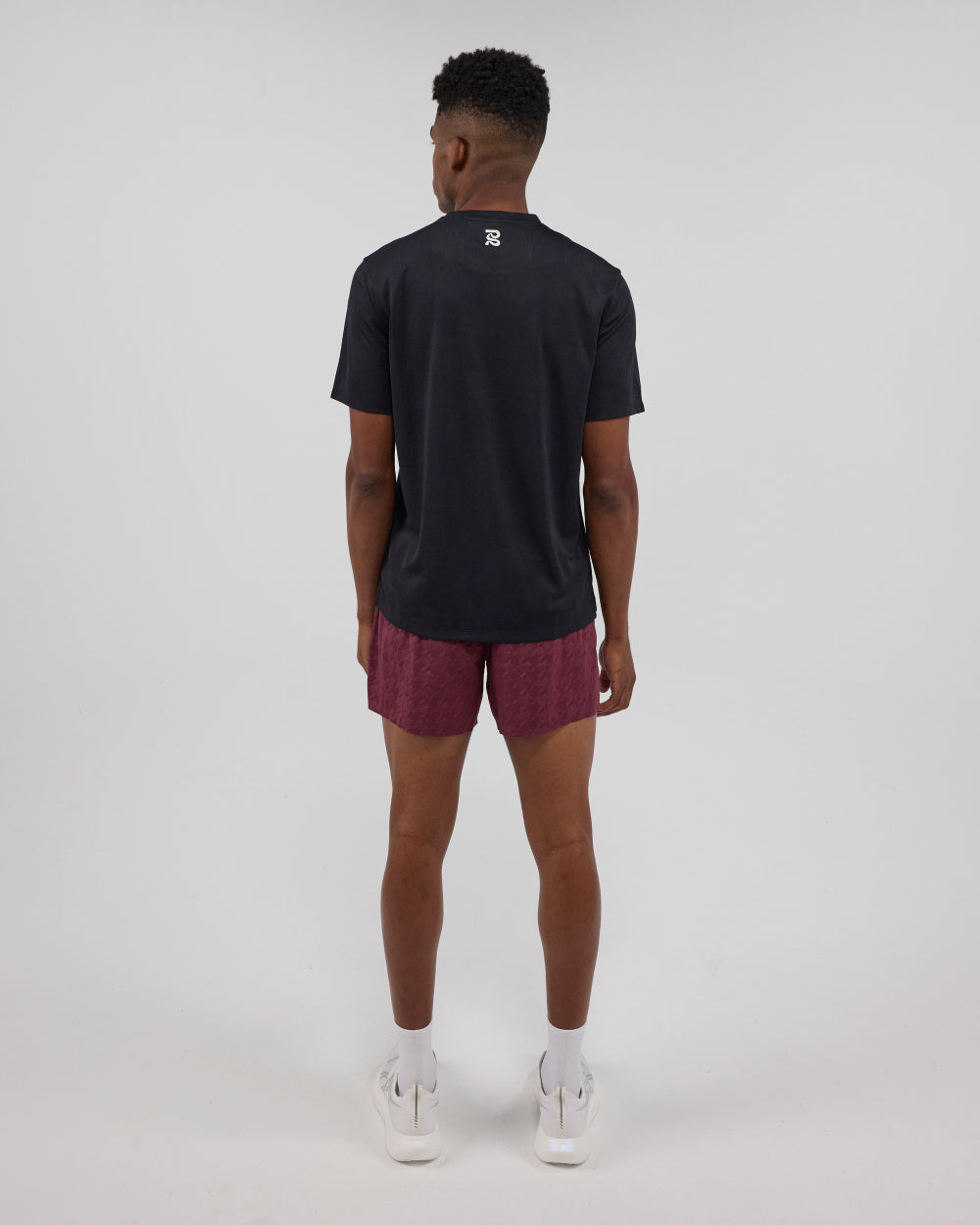 Bandit Cheque Jacquard Short Sleeve Tee - Black