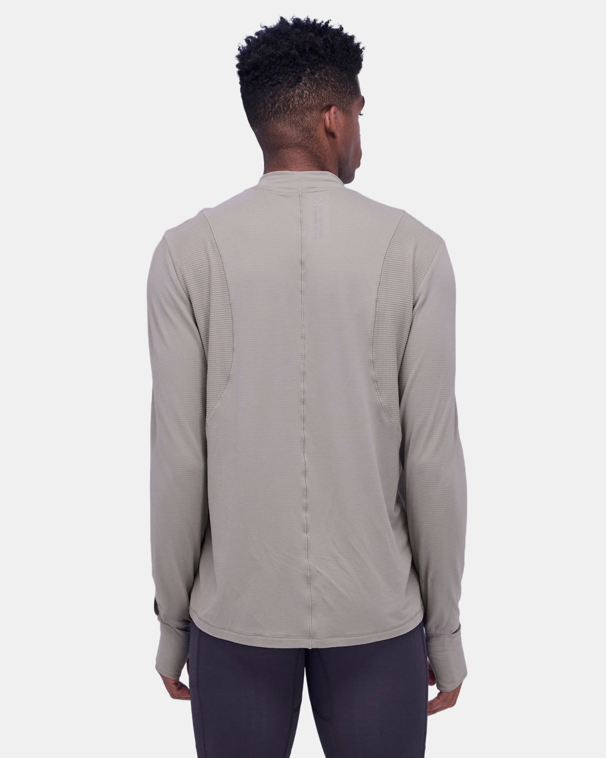 Men's AuraGrid™ Mockneck Long Sleeve - Zinc