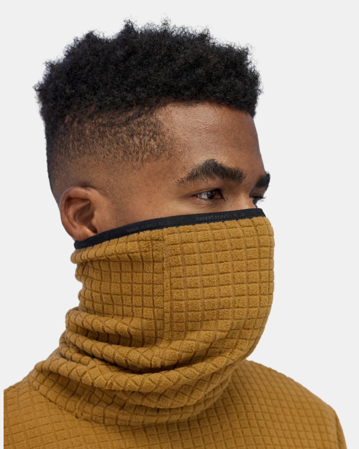 Men's MacroSoft Grid™ Funnelneck - Antique Brass