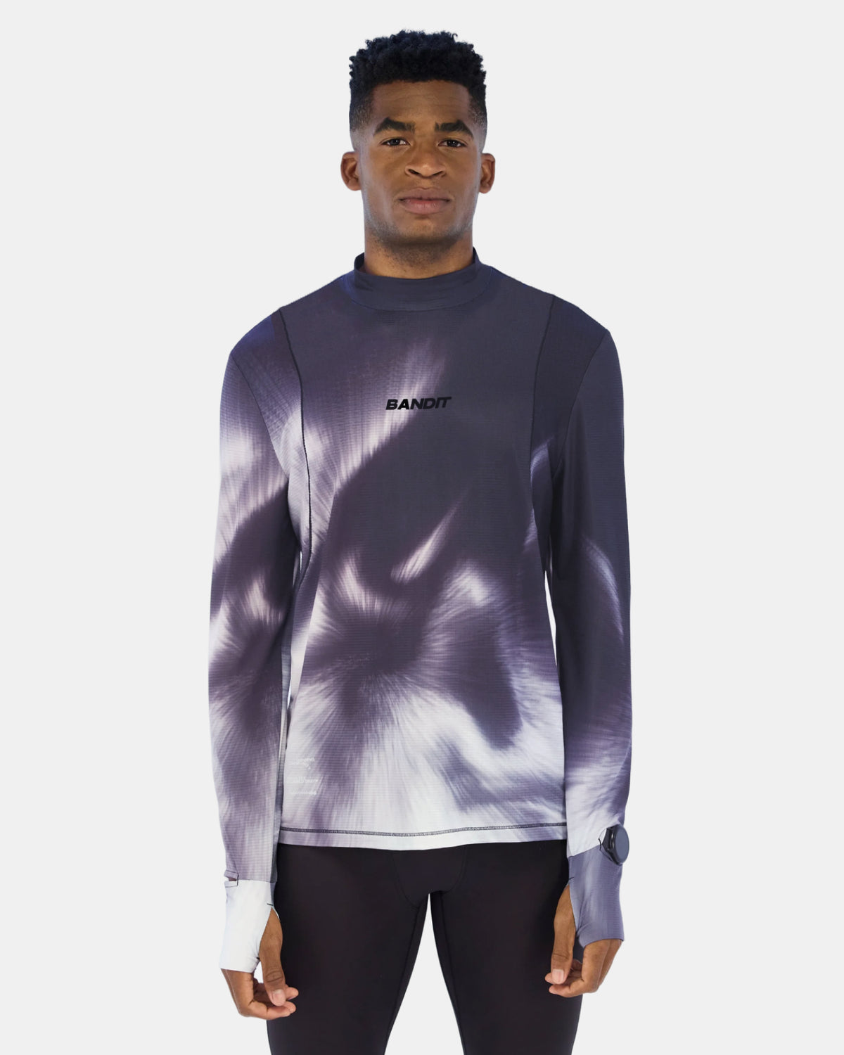 Men's AuraGrid™ Mockneck Long Sleeve - Haze Multi