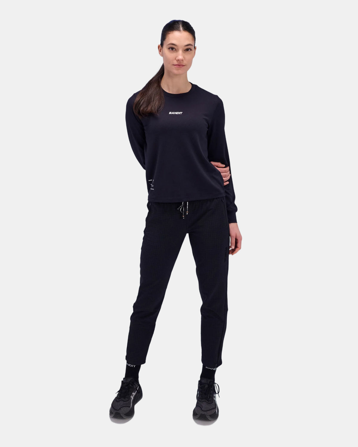 Women's Micromesh™ Long Sleeve Tee - Black