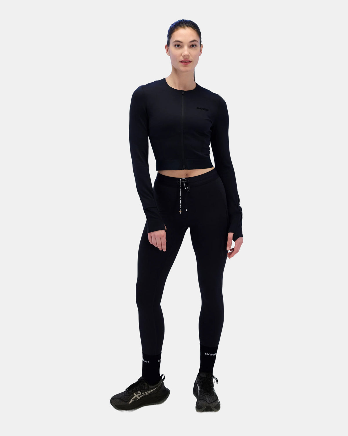 Women’s Long Sleeve Fuyu™ Race Crop - Black