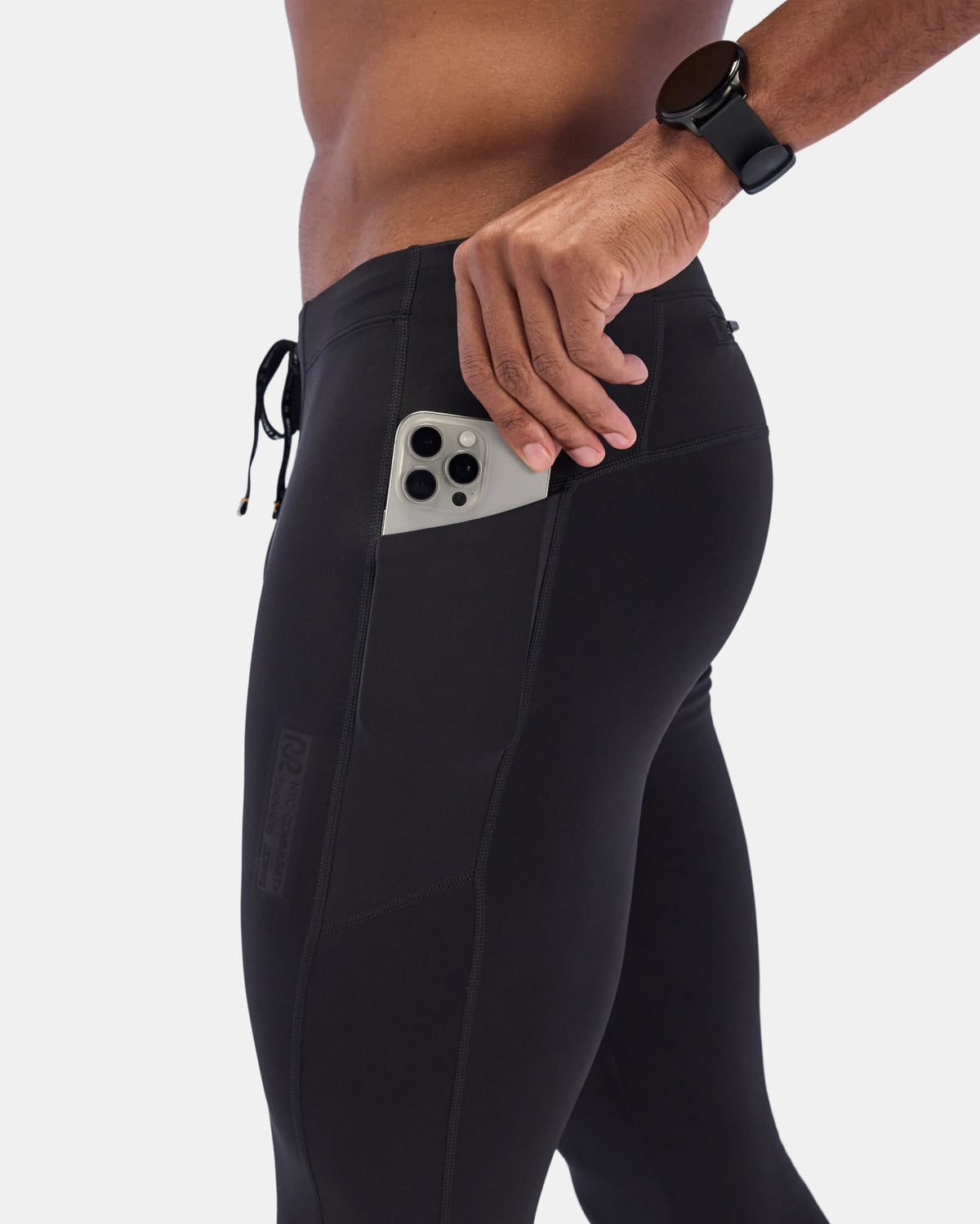 Men's Brushed Stamina™ Tights - Black