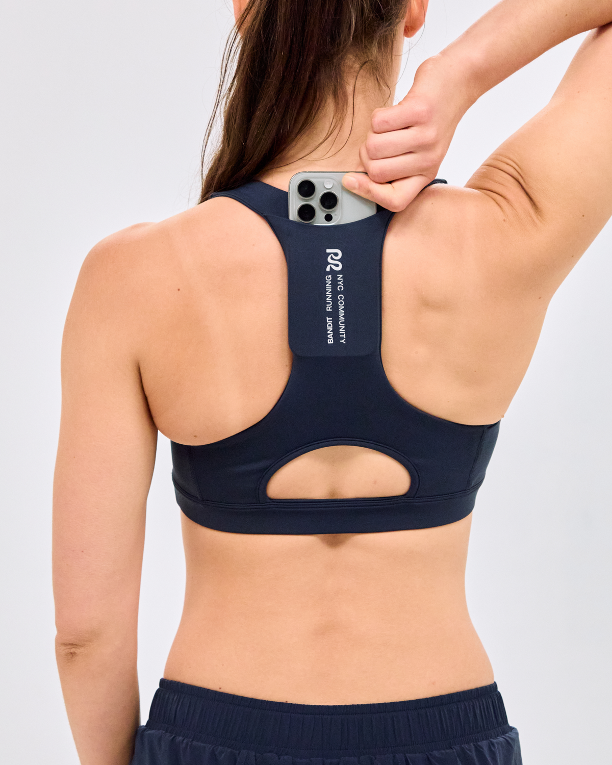 Women's Stamina™ Scoop Neck Run Bra - NY Navy