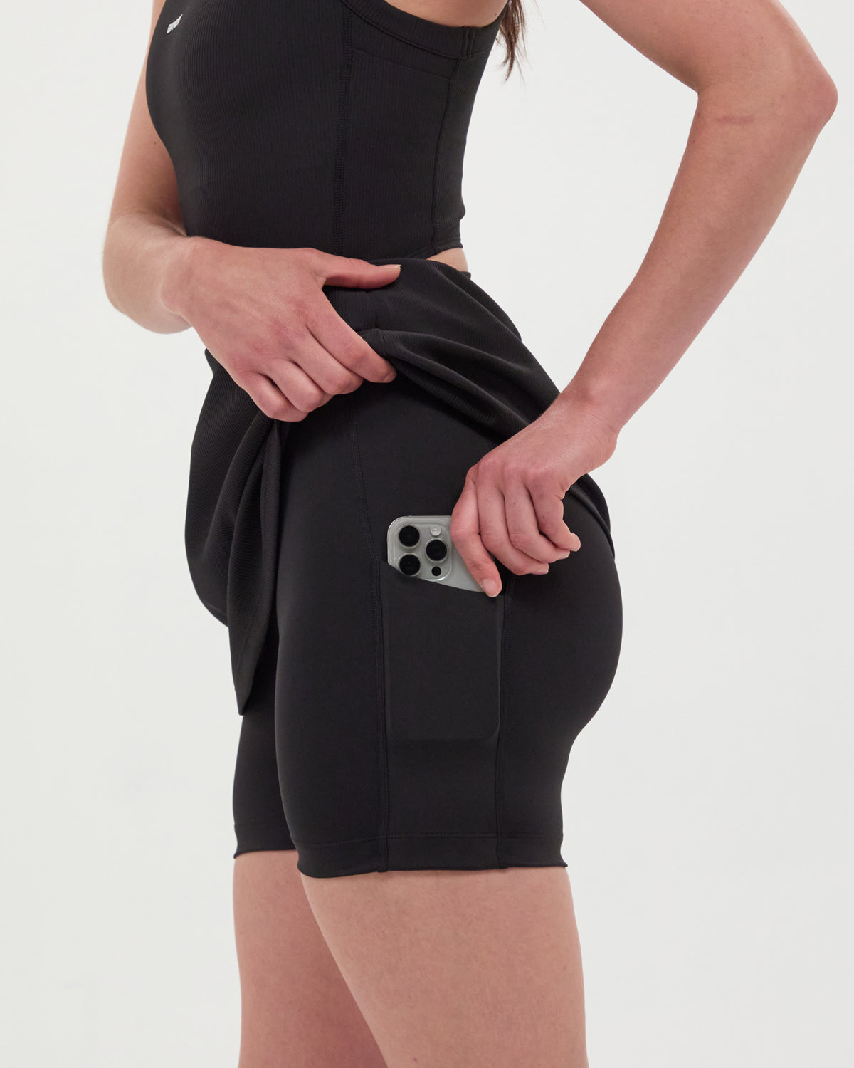 Cadence™ Scoop Neck Run Dress - Black
