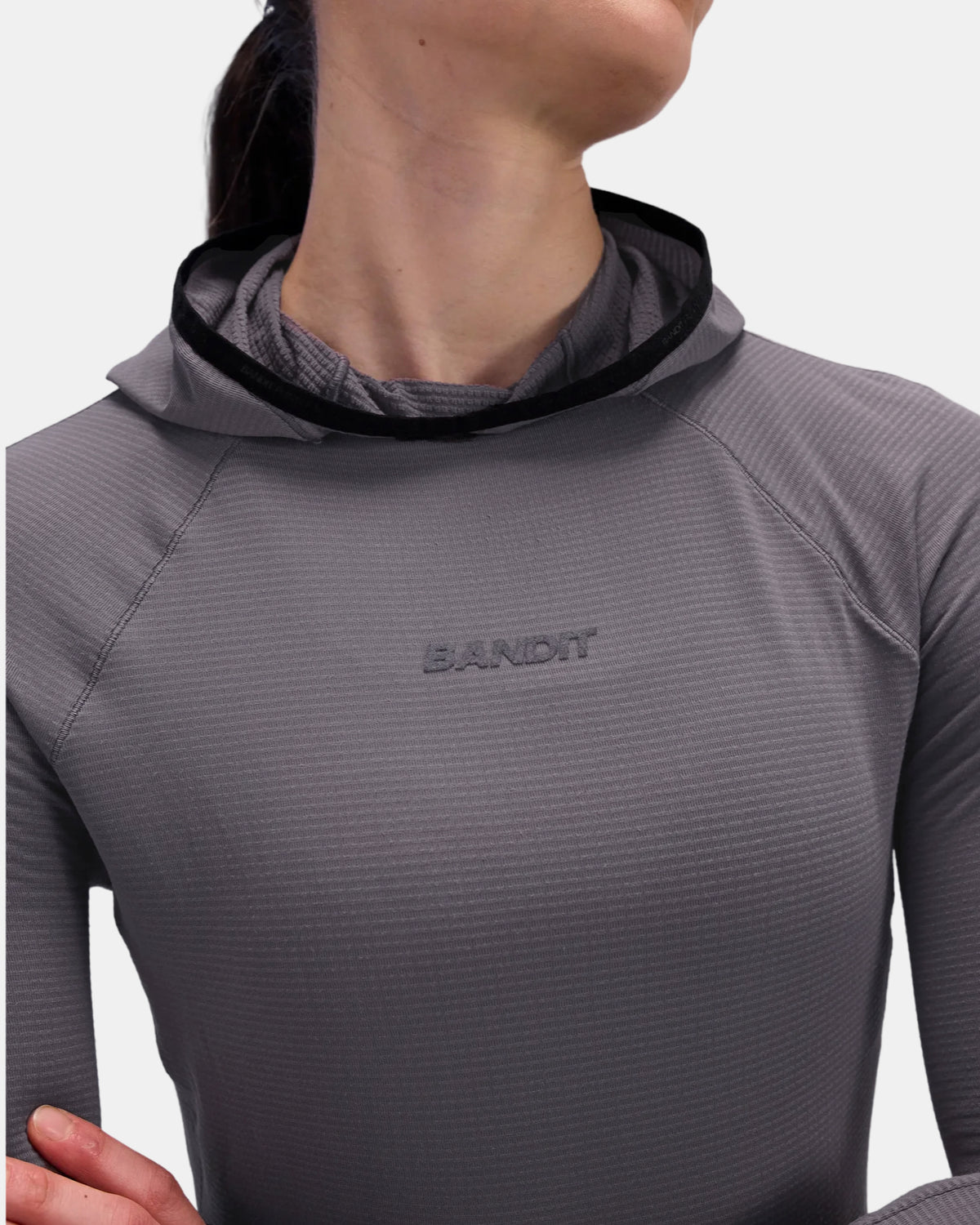 Women's AuraGrid™ Hooded Performance Top - Haze