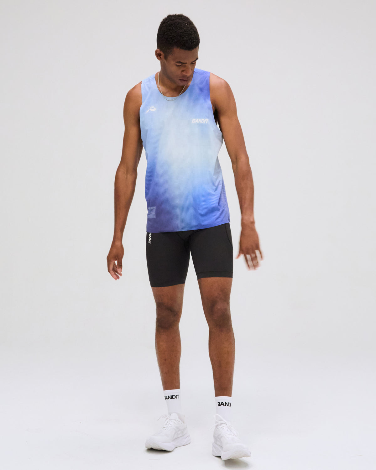 Vento™ Performance Singlet - Deep Peri Blue Gradient