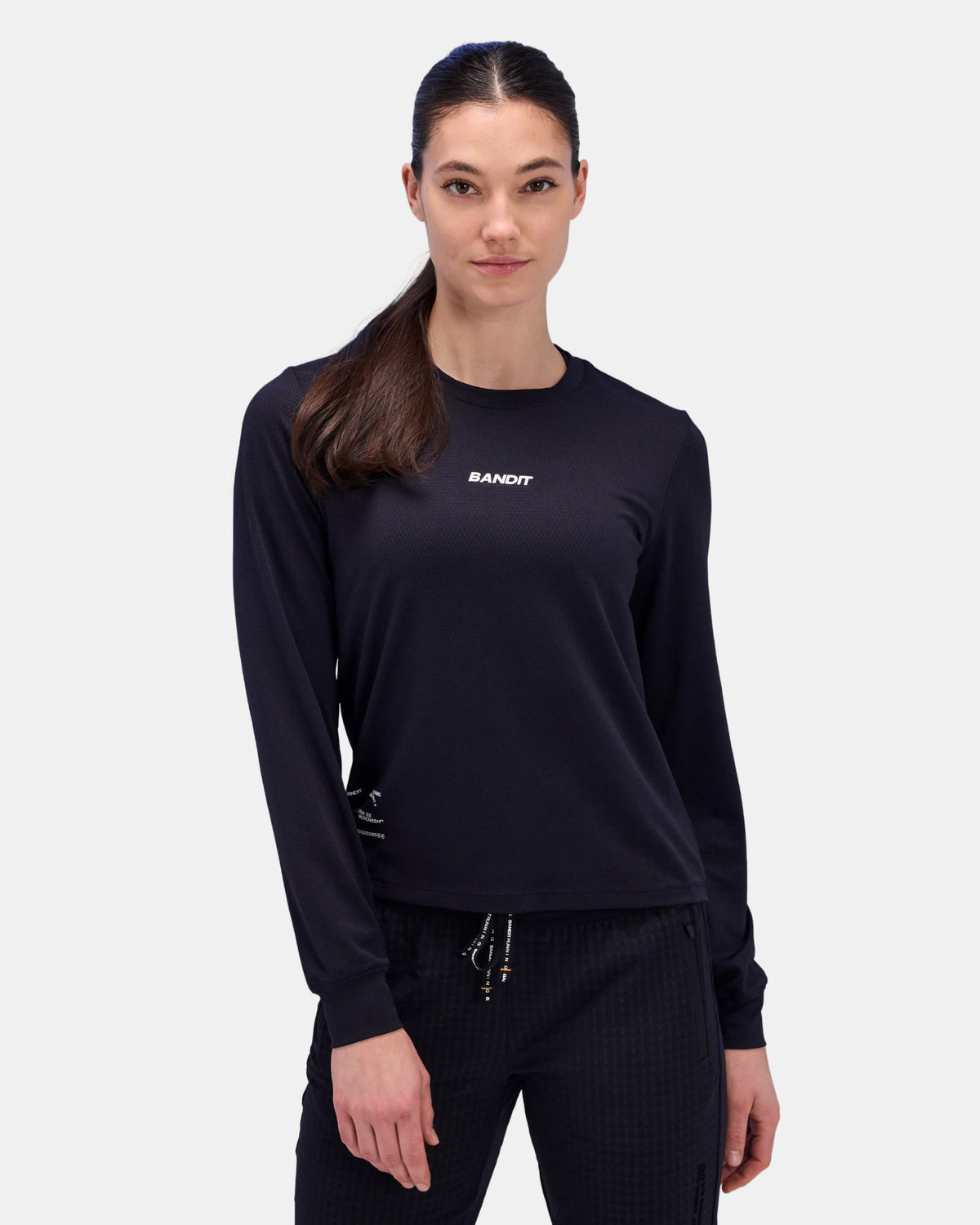 Women's Micromesh™ Long Sleeve Tee - Black