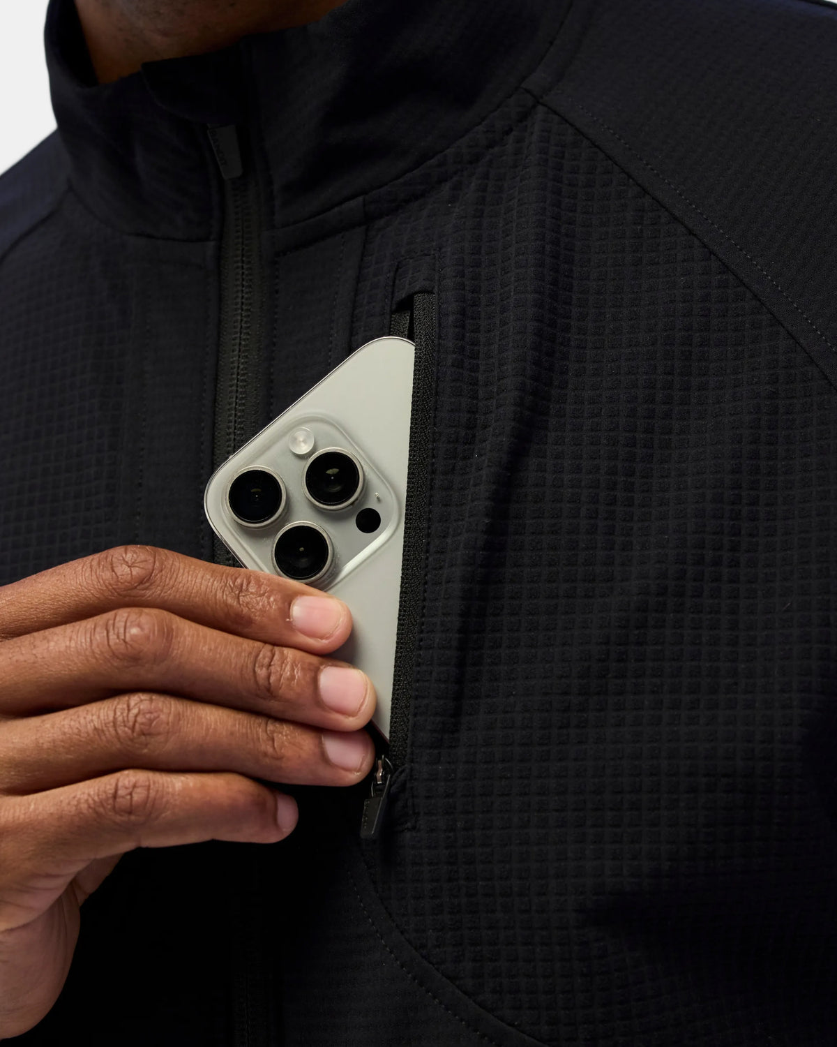 Men's Next Gen Windproof AuraGrid™ Jacket - Black