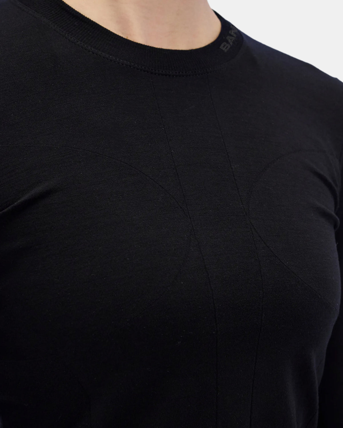 Women's Seamless Wool Blend Long Sleeve - Black
