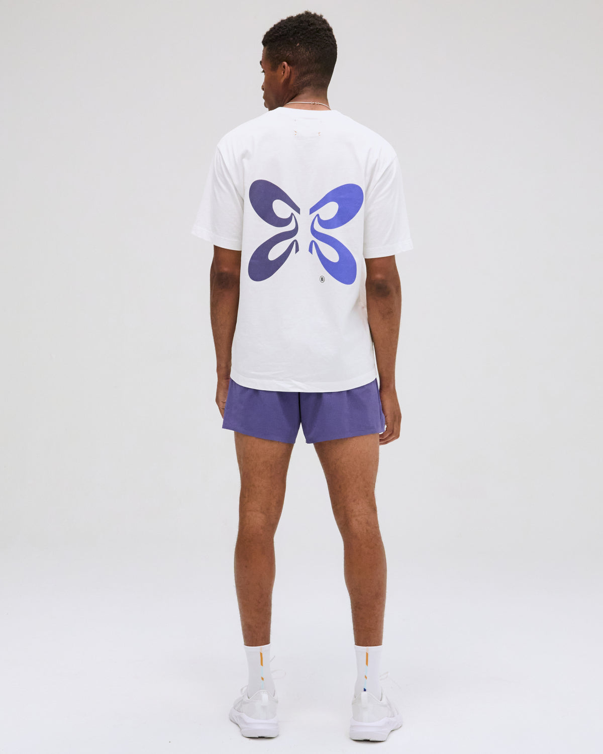 "Butterfly" Cotton Tee, Unisex - White