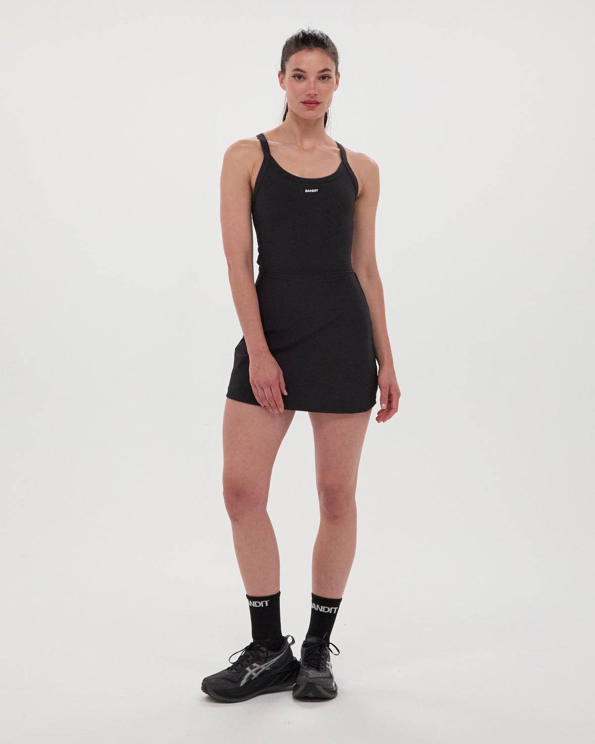 Cadence™ Scoop Neck Run Dress - Black