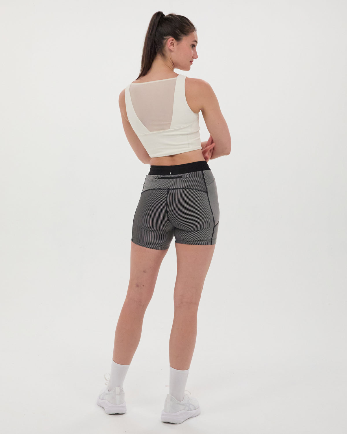 Striped Cadence™ 5" Compression - Black with Chalk