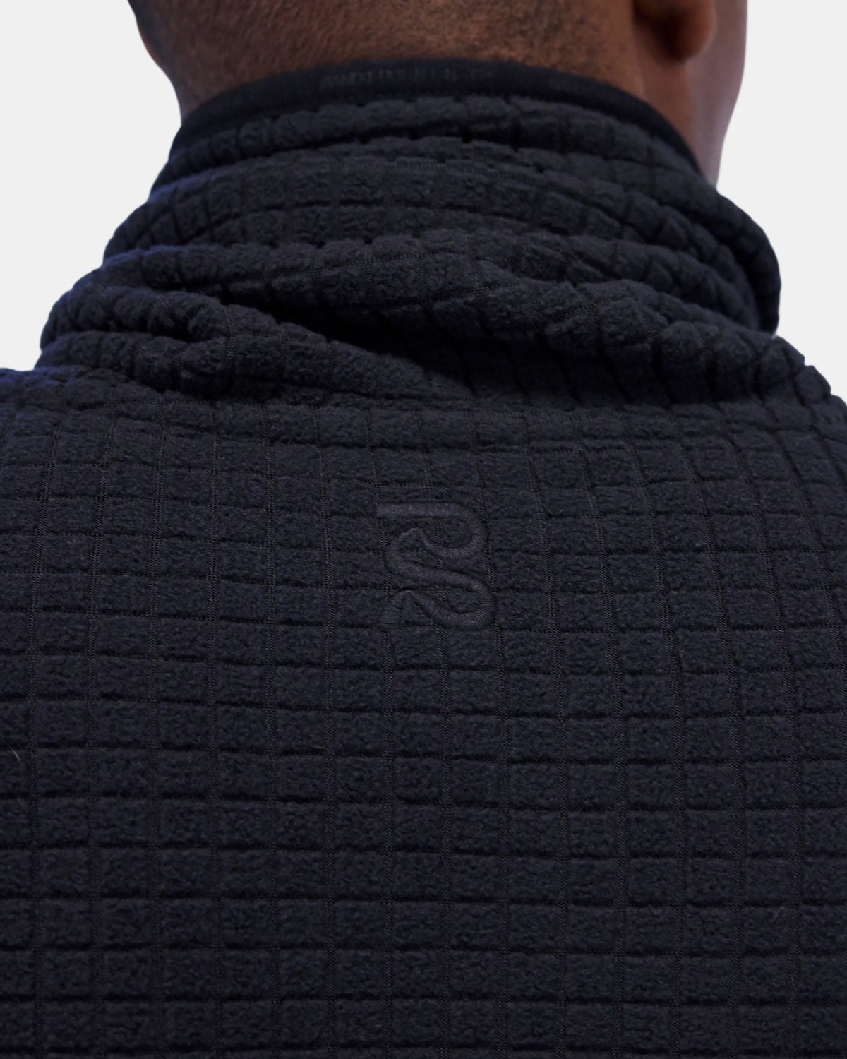 Men's MacroSoft Grid™ Funnelneck - Black