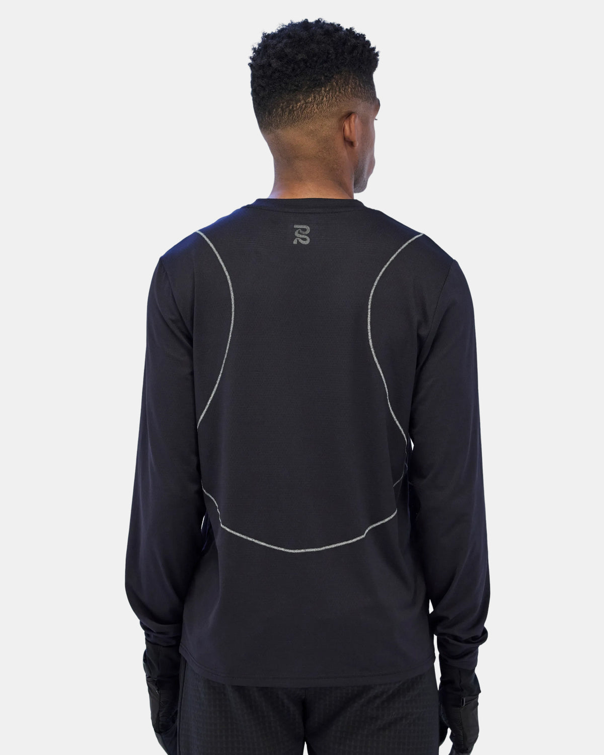 Men's Micromesh™ Reflecto Stitch™ Long Sleeve Tee - Black