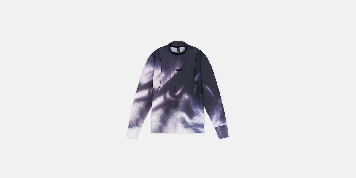 Men's AuraGrid™ Mockneck Long Sleeve - Haze Multi