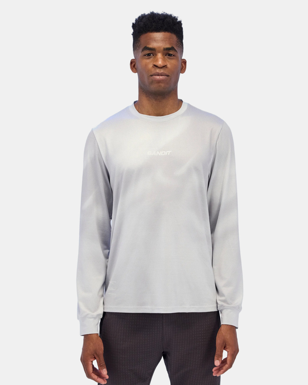 Men's Micromesh™ Long Sleeve Tee - Ash Gradient