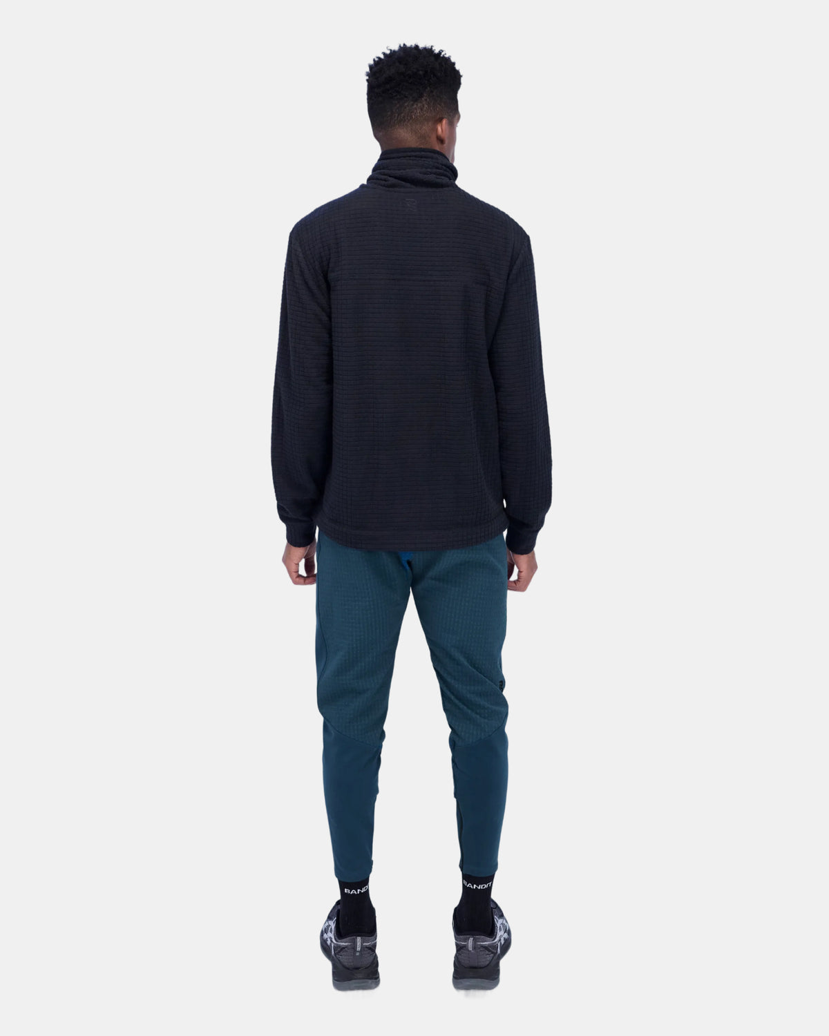Men's MacroSoft Grid™ Funnelneck - Black