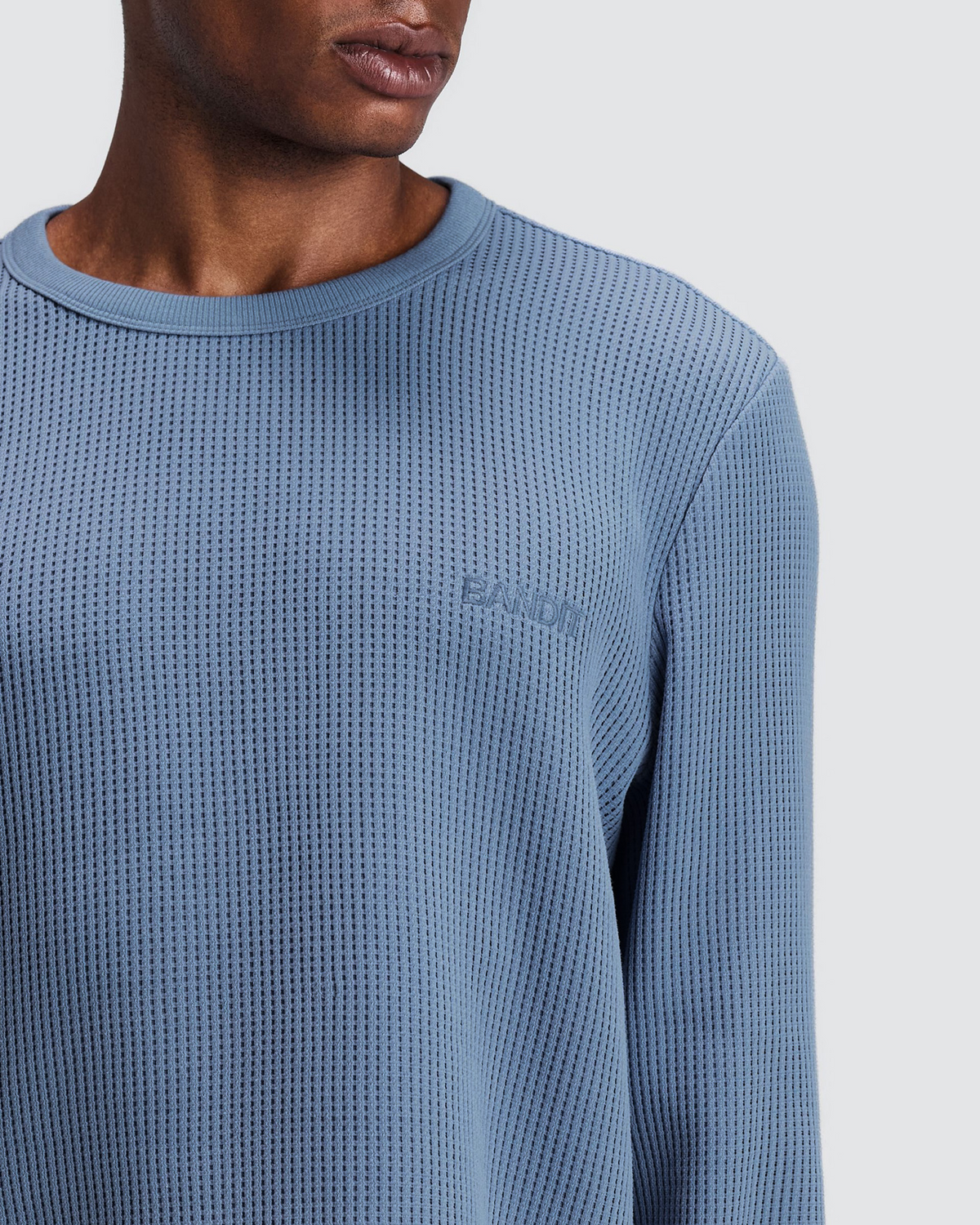 Men's Polartec® Waffle Long Sleeve - Steel Horizon