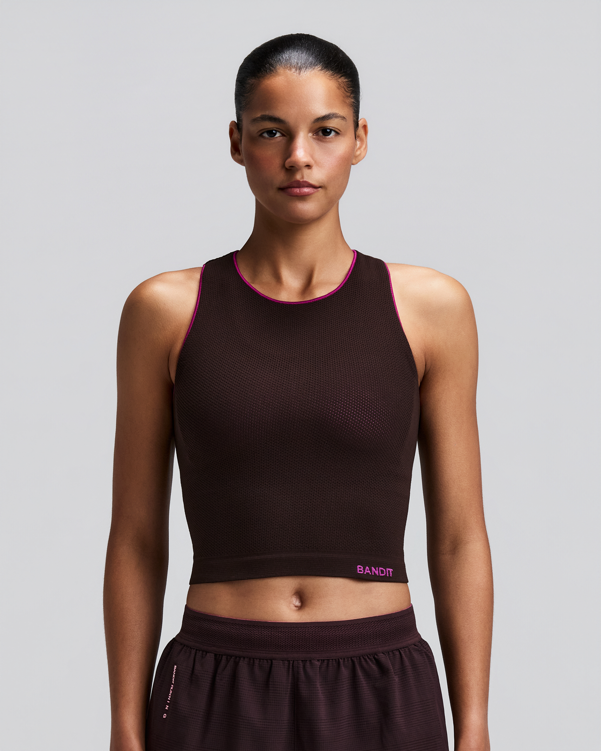 Women's StretchKnit™ Pop Stitch™ Run Tank - Espresso
