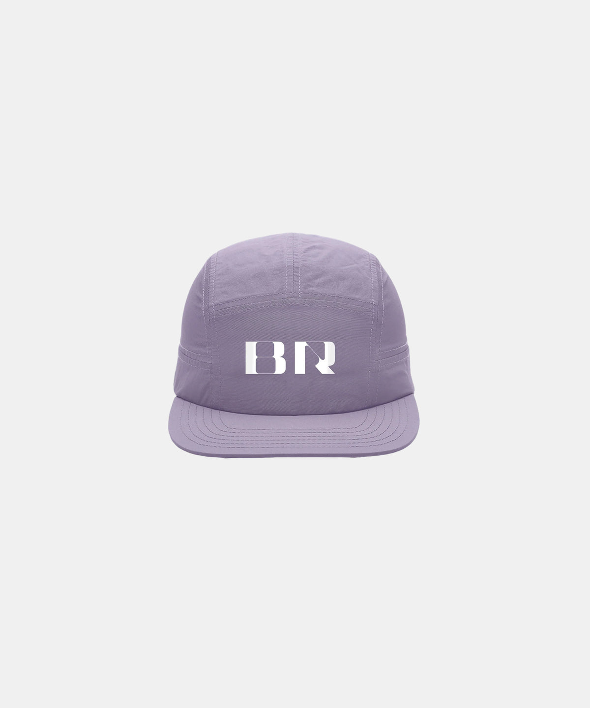 Blocked "BR" Nylon Run Hat - Light Thistle