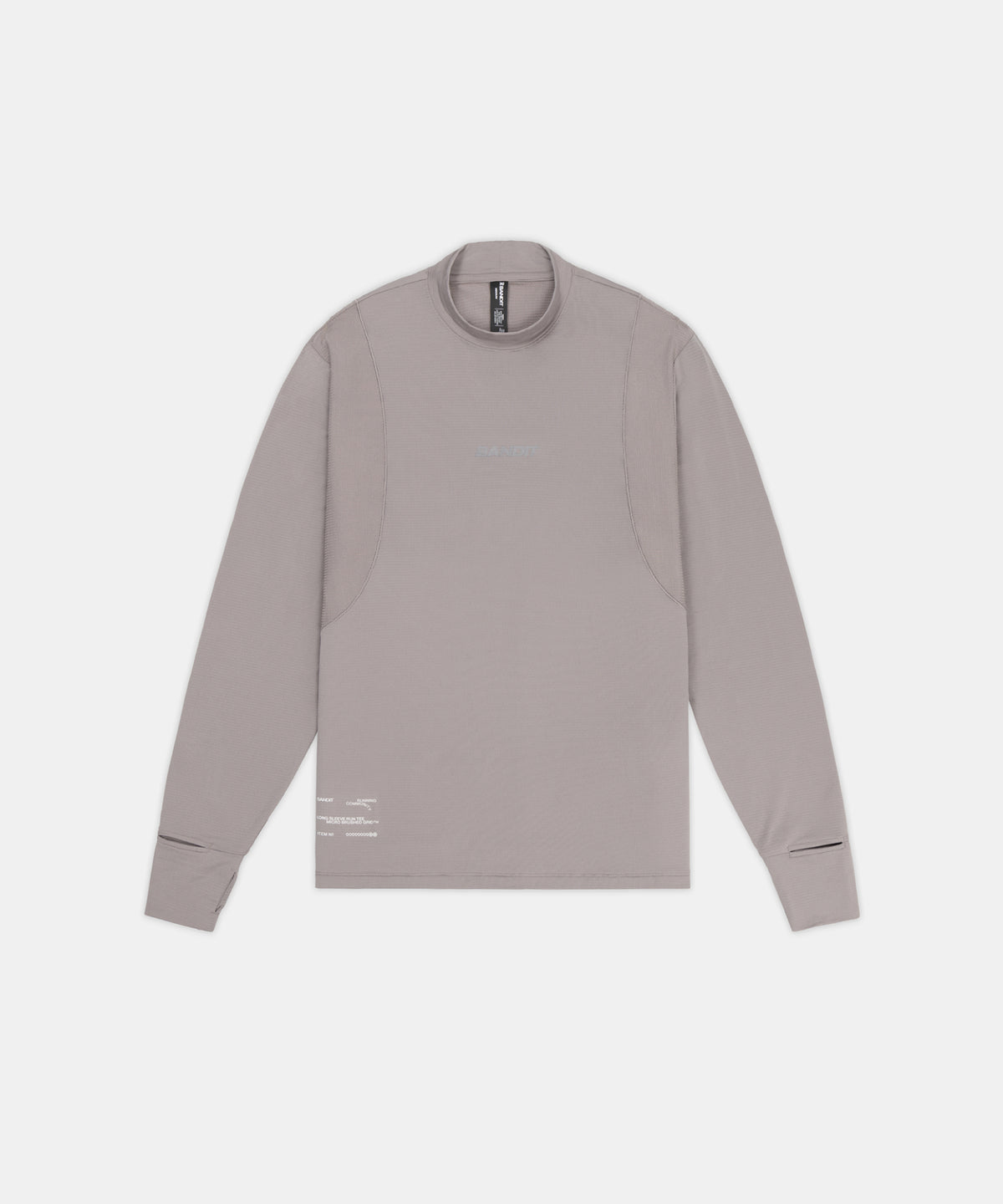 Men's AuraGrid™ Mockneck Long Sleeve - Zinc