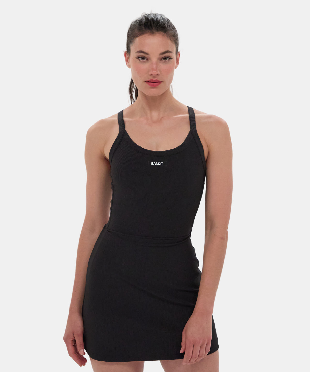 Cadence™ Scoop Neck Run Dress - Black