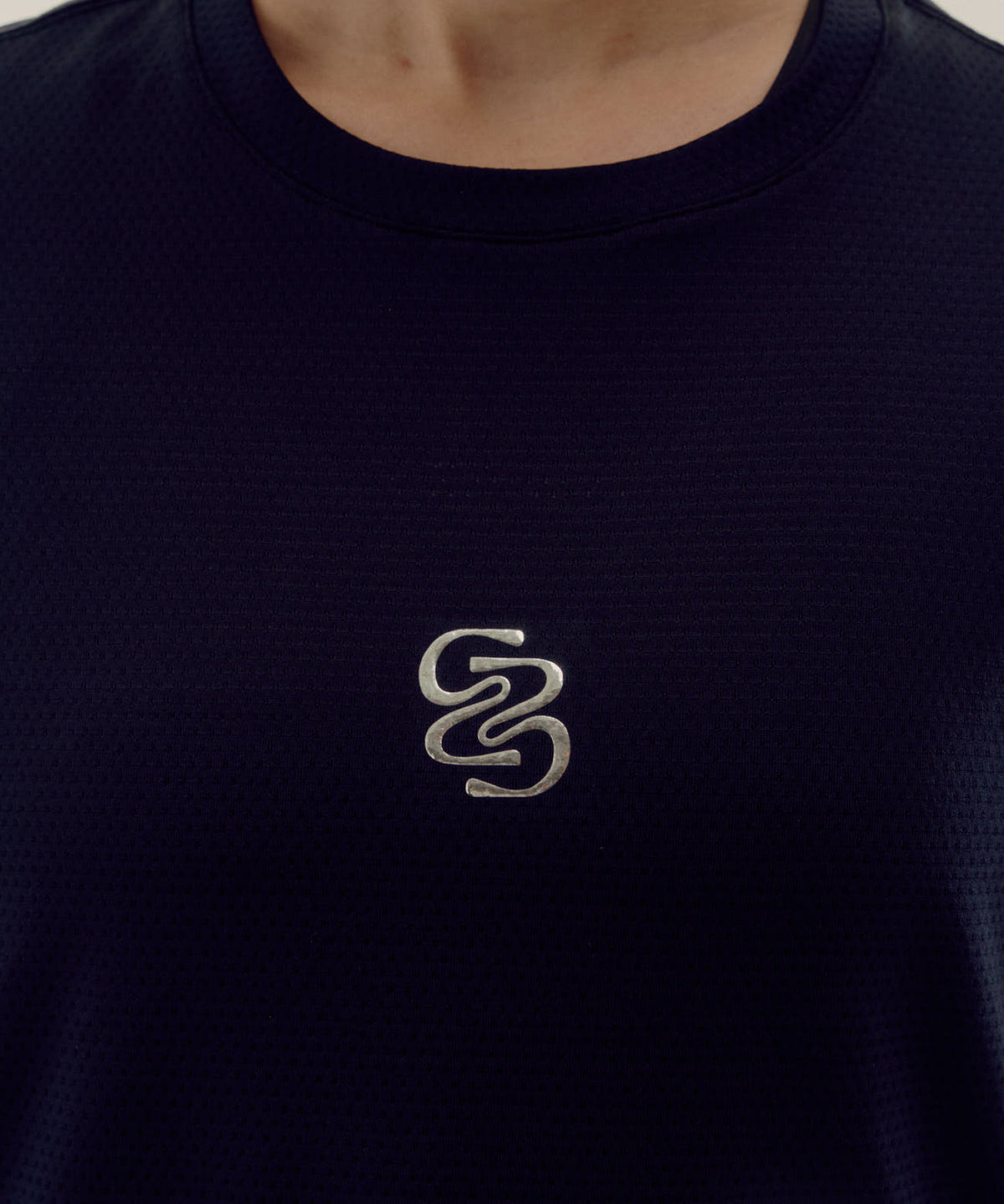 Unisex Cropped Micromesh™ Run Tee - Braves '25
